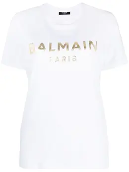 Balmain: Футболка с принтом