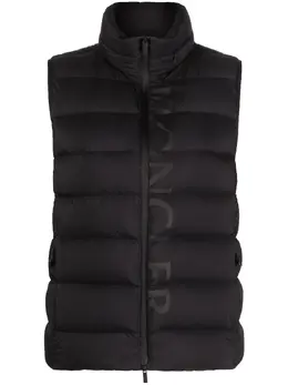 Moncler: Жилет с принтом 