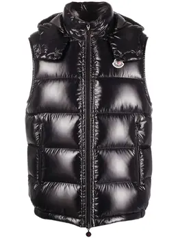 Moncler: Голубой жилет 