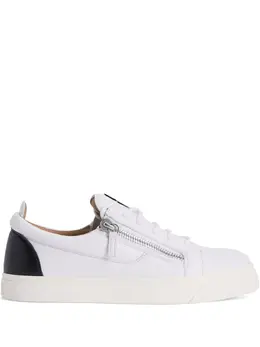 Giuseppe Zanotti: Белые кроссовки  Frankie