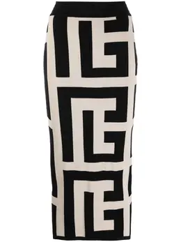 Balmain: Трикотажная юбка 