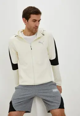 PUMA: Бежевая толстовка 