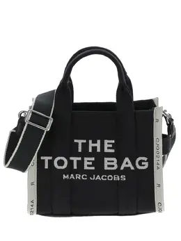 Marc Jacobs: Чёрная сумка-шоппер  The Jacquard Mini Tote