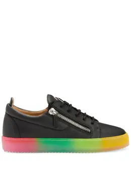 Giuseppe Zanotti: Чёрные кроссовки  Frankie