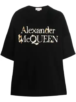 Alexander McQueen: Футболка с принтом 