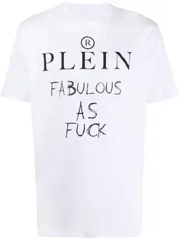 Philipp Plein: Футболка с принтом 