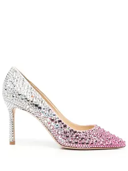 Jimmy Choo: Серебристые туфли  Romy