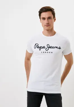 Pepe Jeans: Белая футболка 