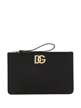 Dolce & Gabbana: Чёрный клатч  DG