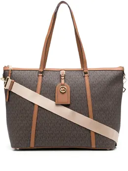 Michael Michael Kors: Коричневая сумка-шоппер 