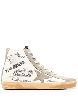 Golden Goose: Белые кроссовки  Journey