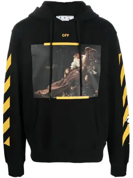 Off-White: Свитшот  Caravaggio с принтом