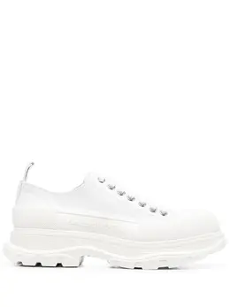 Alexander McQueen: Белые кроссовки  Tread Slick