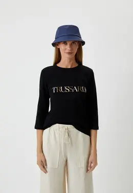 Trussardi: Чёрный свитшот 