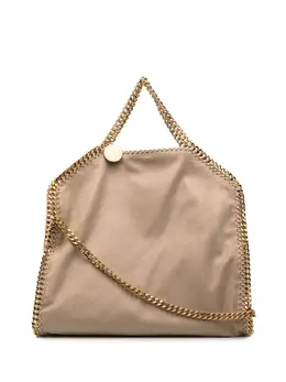 Stella McCartney: Бежевая сумка-шоппер  Falabella