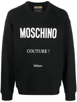 Moschino: Свитер с принтом 