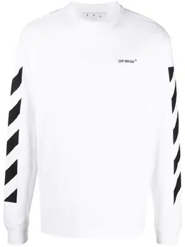 Off-White: Футболка с принтом 