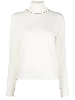 Maison Margiela: Белый свитер 