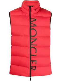 Moncler: Красный жилет 