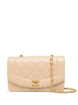 Chanel Pre-Owned: Бежевая сумка 