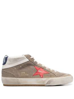 Golden Goose: Коричневые кроссовки  Mid Star