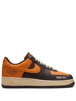 Nike: Коричневые кроссовки Air Force 1 Low