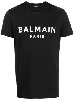 Balmain: Футболка с принтом