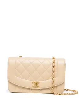 Chanel Pre-Owned: Бежевая сумка 
