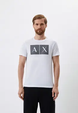 Armani Exchange: Белая футболка