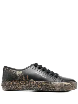 Salvatore Ferragamo: Чёрные кроссовки 