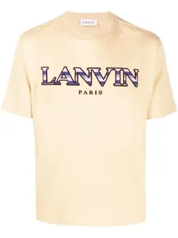 Lanvin: Бежевая футболка