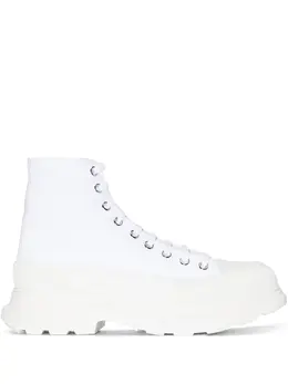 Alexander McQueen: Белые кроссовки  Tread Slick