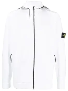 Stone Island: Белая толстовка  Compass