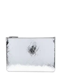 Maison Margiela: Серебристый клатч 