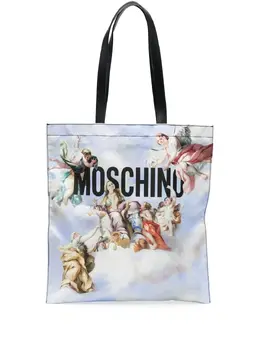 Moschino: Сумка с принтом 