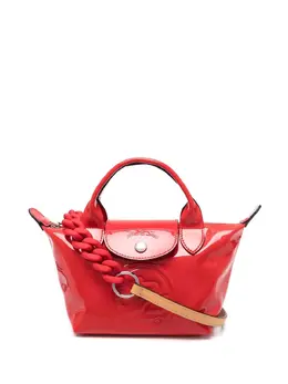 Longchamp: Красная сумка-шоппер 