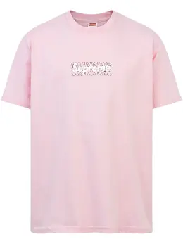 Supreme: Розовая футболка  Box Logo