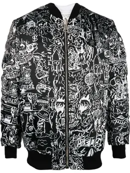 Philipp Plein: Куртка  Skull с принтом