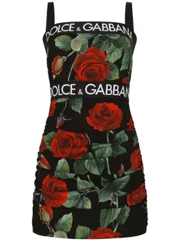 Dolce & Gabbana: Платье Rose с принтом