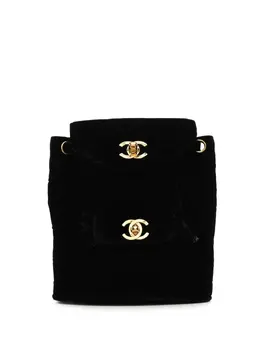 Chanel Pre-Owned: Чёрный рюкзак 