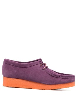 Clarks Originals: Фиолетовые лоферы 