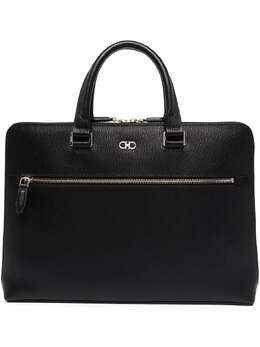 Salvatore Ferragamo: Чёрная сумка  Gancini