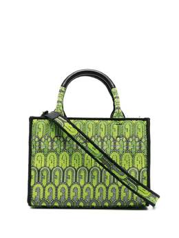 Furla: Зелёная сумка-шоппер 