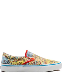 Vans: Многоцветные кроссовки Classic Slip On