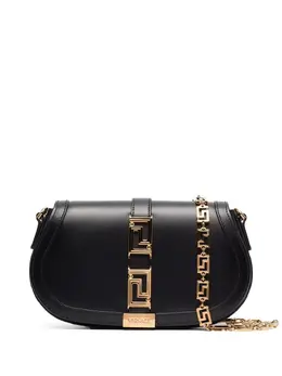 Versace: Чёрная сумка  Greca