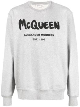 Alexander McQueen: Свитшот Signature с принтом