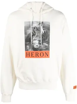 Heron Preston: Белая толстовка  Heron