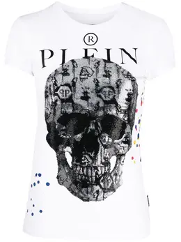 Philipp Plein: Футболка  Skull с принтом