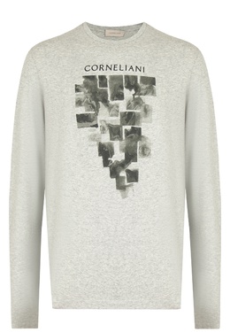 Corneliani: Серый свитшот