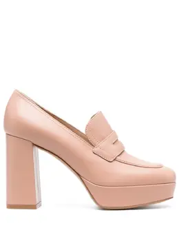 Gianvito Rossi: Розовые лоферы 